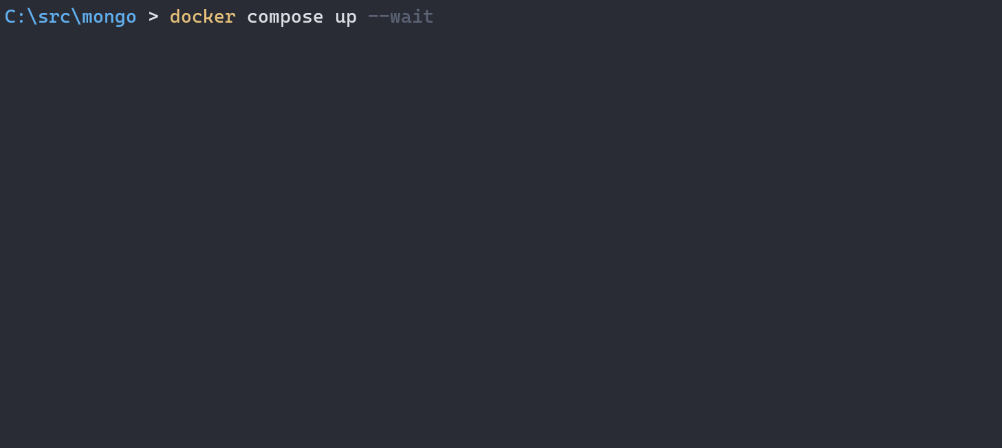 Running a three-node replica set