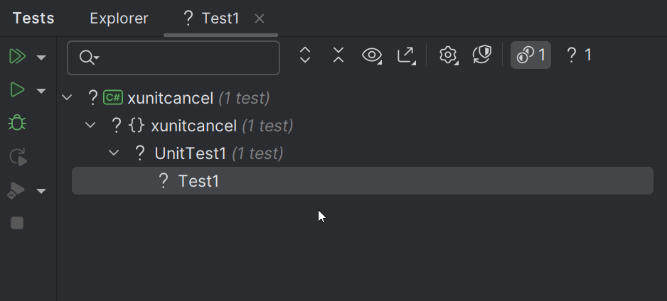 Some long-running test that won’t stop until completed or killed